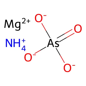 Ammonium magnesium arsenate structure