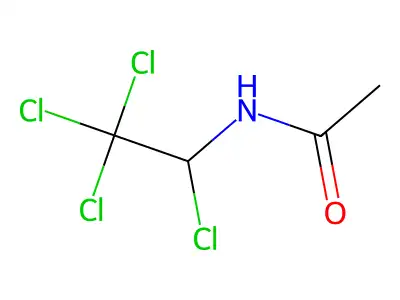 N-(1,2,2,2-tetrachloroethyl)acetamide structure