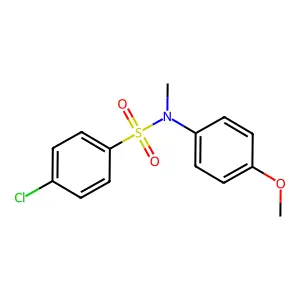 4-chloro-N-(4-methoxyphenyl)-N-methylbenzenesulfonamide structure