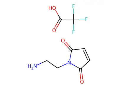 2-(2,5-Dioxopyrrol-1-yl)ethylazanium;2,2,2-trifluoroacetate structure
