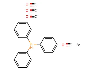 四羰基(三苯基膦)合铁 structure