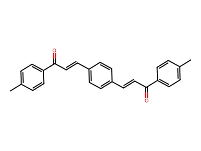 3-[4-[3-Oxo-3-(p-tolyl)prop-1-enyl]phenyl]-1-(p-tolyl)prop-2-en-1-one structure