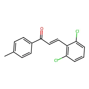 2,6-Dichloro-4'-methylchalcone structure