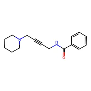 Benzamide, N-(4-piperidino-2-butynyl)- structure