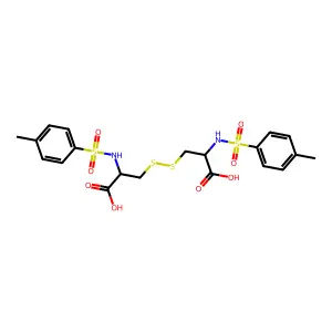 N,N'-bis[(4-methylphenyl)sulfonyl]cystine structure