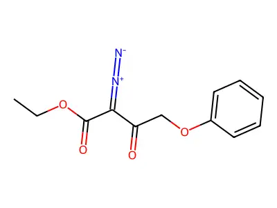 ethyl 2-diazo-3-oxo-4-phenoxy-butanoate structure