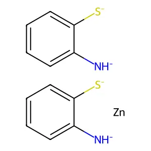 Zinc bis(o-aminothiophenolate) structure