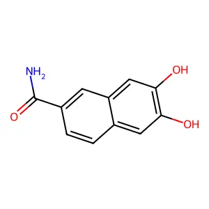 6,7-二羟基萘-2-甲酰胺 structure