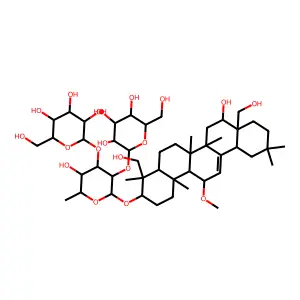 Oleanane, beta-D-galactopyranoside deriv. structure