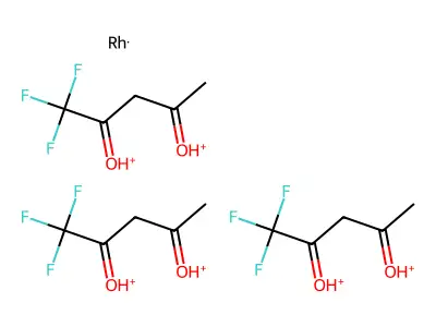 Rhodium acetylacetonate fluoride structure