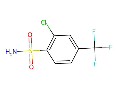 2-Chloro-4-(trifluoromethyl)benzenesulfonamide structure
