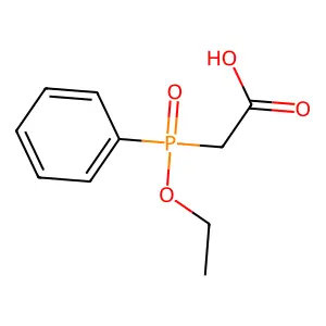 [Ethoxy(phenyl)phosphoryl]acetic acid structure