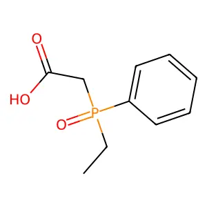 [Ethyl(phenyl)phosphoryl]acetic acid structure