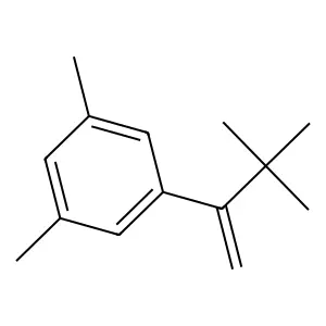 Benzene, 1-(2,2-dimethyl-1-methylenepropyl)-3,5-dimethyl- structure