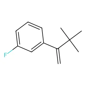 Benzene, 1-(2,2-dimethyl-1-methylenepropyl)-3-fluoro- structure