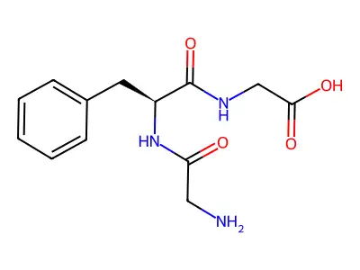 Glycylphenylalanylglycine structure