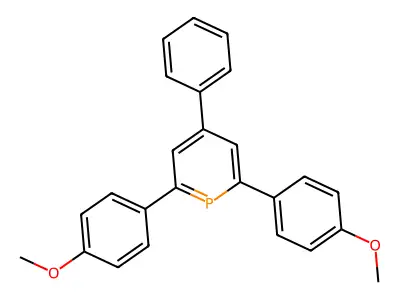 2,6-Bis(4-methoxyphenyl)-4-phenylphosphorin structure