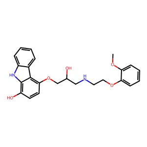 1-Hydroxycarvedilol structure