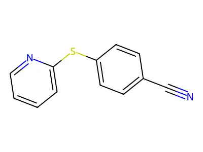 4-(Pyridin-2-ylthio)benzonitrile structure
