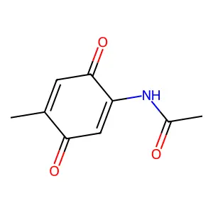 N-(5-甲基-对苯醌基)乙酰胺 structure