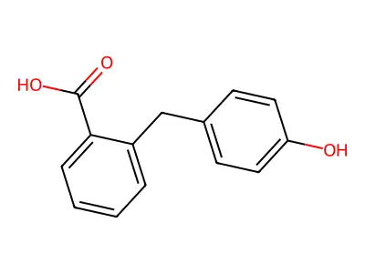 2-(4-Hydroxy-benzyl)-benzoic acid structure