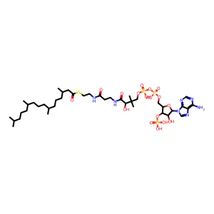 辅酶A S-(3,7,11,15-四甲基十六酸酯) structure