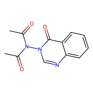 Diacetamide, N-(4-oxo-3H-quinazolinyl)- structure