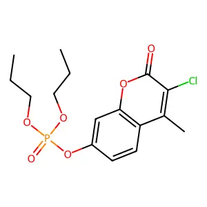 3-Chloro-4-methyl-2-oxo-2H-1-benzopyran-7-yl dipropyl phosphate structure