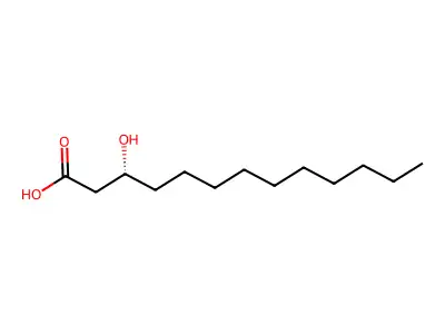 Tridecanoic acid, 3-hydroxy-, (R)- structure