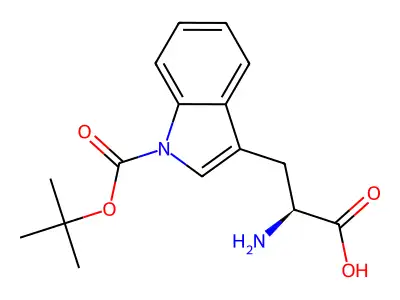 Boc-DL-Trp-OH structure