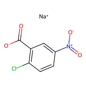 2-氯-5-硝基苯甲酸钠盐(1:1) structure