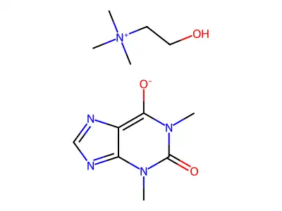 胆茶碱 structure
