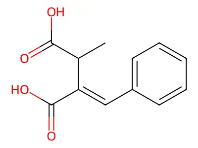 2-Benzylidene-3-methylbutanedioic acid structure
