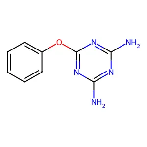 6-苯氧基-1,3,5-三嗪-2,4-二胺 structure