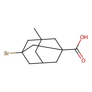 (1S,3R,5S,7R)-3-bromo-5-methyladamantane-1-carboxylic acid structure
