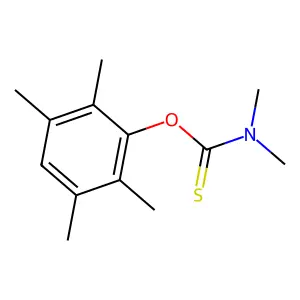 O-(2,3,5,6-tetramethylphenyl) N,N-dimethylcarbamothioate structure