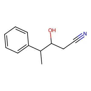 3-羟基-4-苯基戊腈 structure