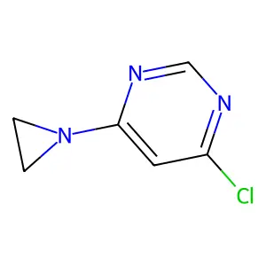 Pyrimidine, 4-(1-aziridinyl)-6-chloro- structure