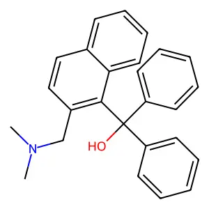 {2-[(Dimethylamino)methyl]naphthalen-1-yl}(diphenyl)methanol structure
