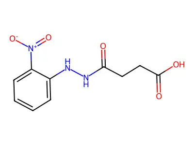 4-[2-(2-Nitrophenyl)hydrazinyl]-4-oxobutanoic acid structure
