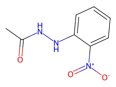 Acetic acid, 2-(o-nitrophenyl)hydrazide structure
