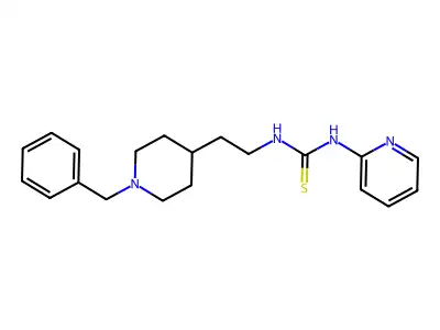 Thiourea, N-(2-(1-(phenylmethyl)-4-piperidinyl)ethyl)-N'-2-pyridinyl- structure