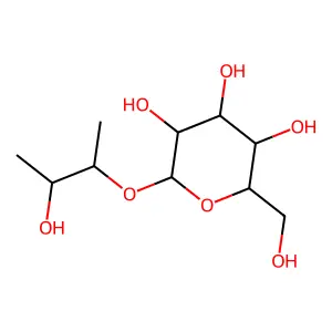 2-Hydroxy-1-methylpropyl beta-D-glucopyranoside structure