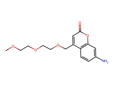 7-Amino-4-(2,5,8-trioxanonyl)coumarin structure