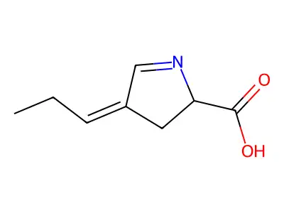 4-亚丙基-2,3-二氢吡咯-2-甲酸 structure