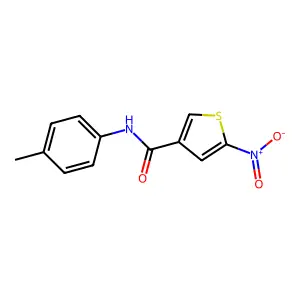3-Thiophenecarboxamide, N-(4-methylphenyl)-5-nitro- structure