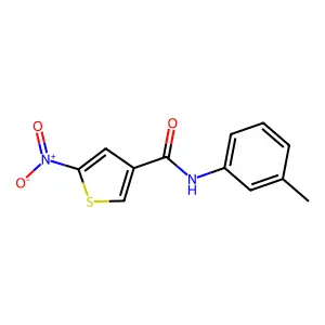 3-Thiophenecarboxamide, N-(3-methylphenyl)-5-nitro- structure