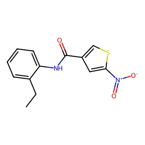 N-(2-乙基苯基)-5-硝基-3-噻吩甲酰胺 structure