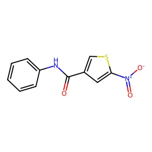 5-硝基-N-苯基-3-噻吩甲酰胺 structure