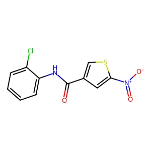 3-Thiophenecarboxamide, N-(2-chlorophenyl)-5-nitro- structure